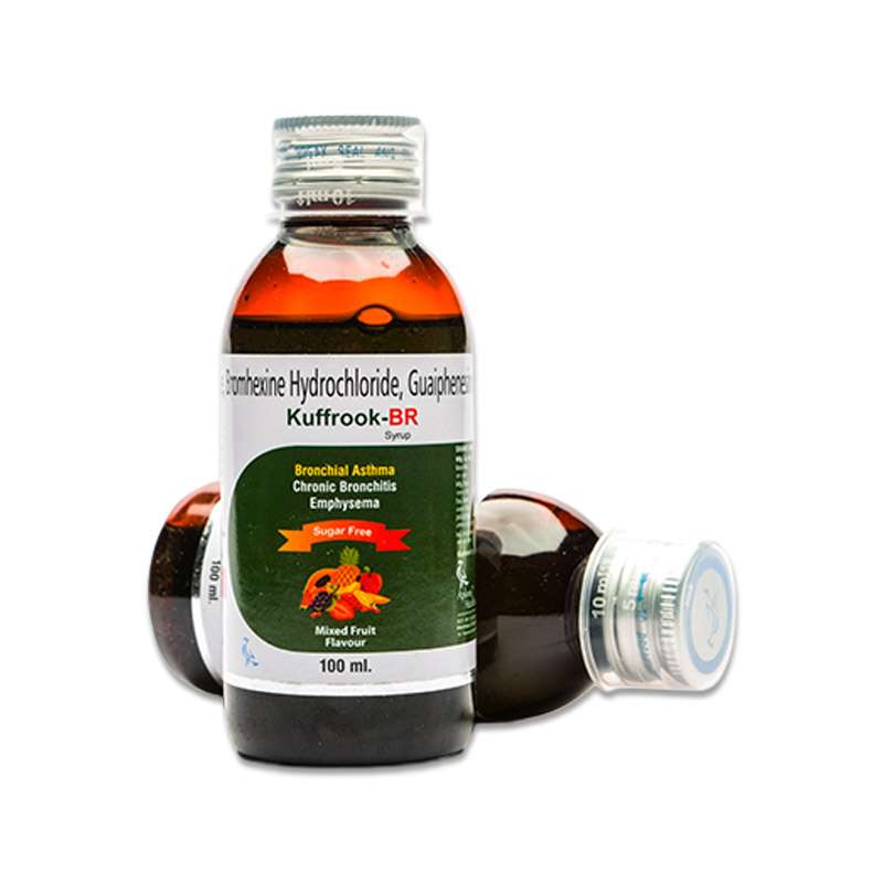 Terbutaline Sulphate 1.25mg + Bromhexine Hydrochloride 4 mg, Guaiphenesin 50mg + Menthol 2.5mg (100 ml)